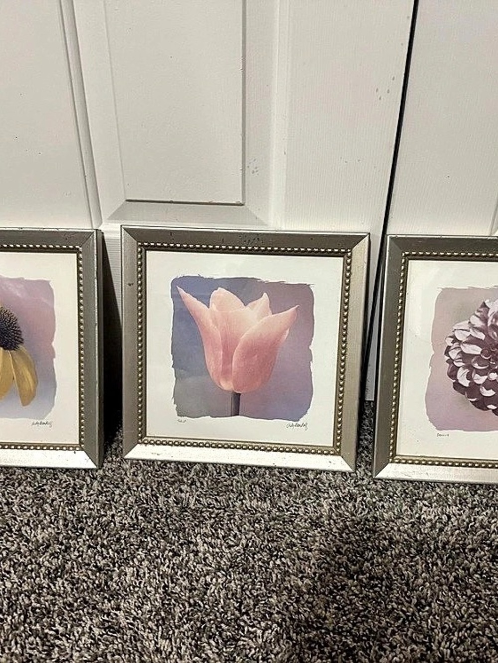 🌸 Set of 3 Framed Floral Prints — Project / Upcycle